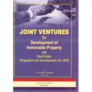 Lawyers Law Book's Joint ventures for Development of Immovable Property [HB] by A. Keshava Murthy